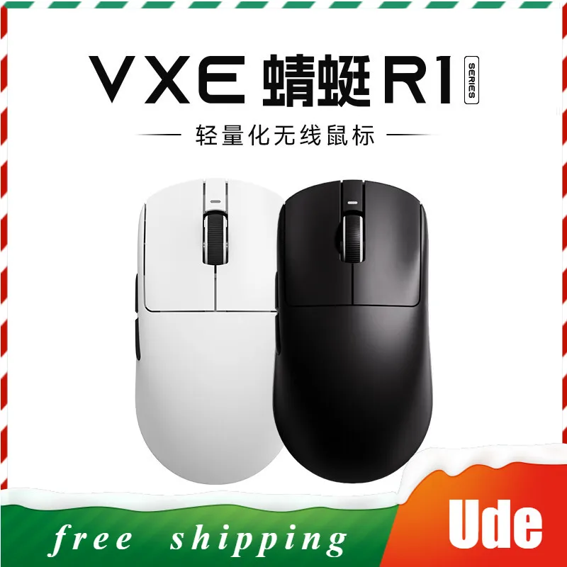 

Vgn Vxe R1 Wireless E-sports Gaming Mouse Three-mode Lightweight Ergonomic Design PAW3395 Low Latency Win Mac Symmetrical Mice