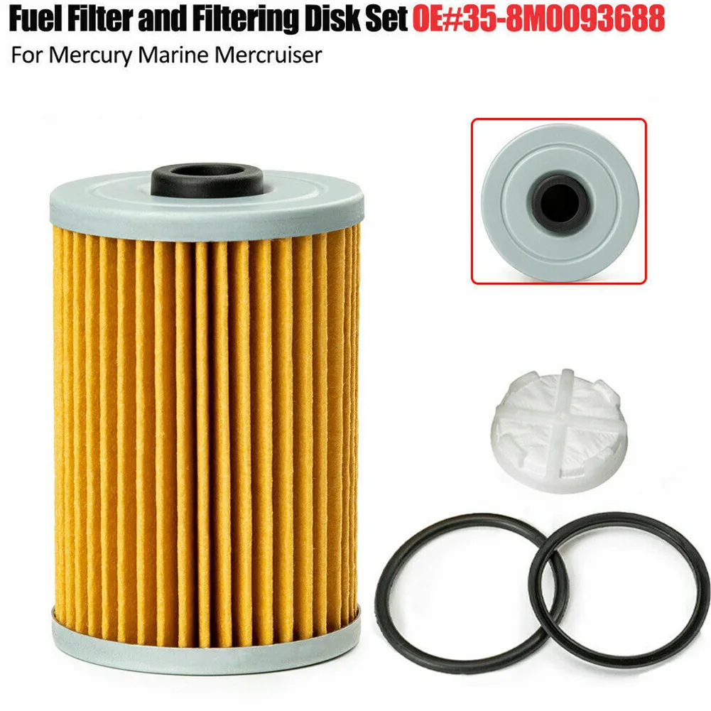Fuel Filter And Filtering Disk Set For Marine Mercruiser 35-8M0093688 Removes Fuel Born Contaminants At The Fuel Cooling
Fuel Filter And Filtering Disk Set For Marine Mercruiser 35-8M0093688 Removes Fuel Born Contaminants At The Fuel Cooling