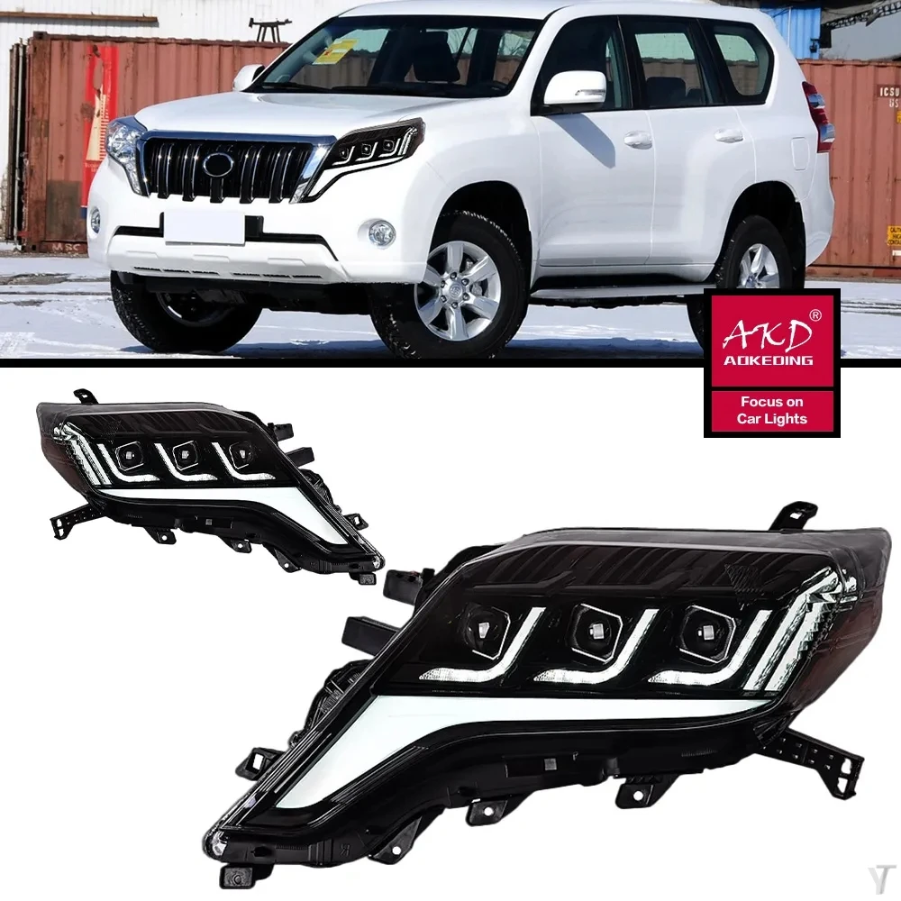 Передняя лампа AKD для Toyota Land Cruiser Prado 2014-2017, светодиодный головка светильник RDL, улучшенный сигнал в сборе, автомобильные аксессуары
Передняя лампа AKD для Toyota Land Cruiser Prado 2014-2017, светодиодный головка светильник RDL, улучшенный сигнал в сборе, автомобильные аксессуары