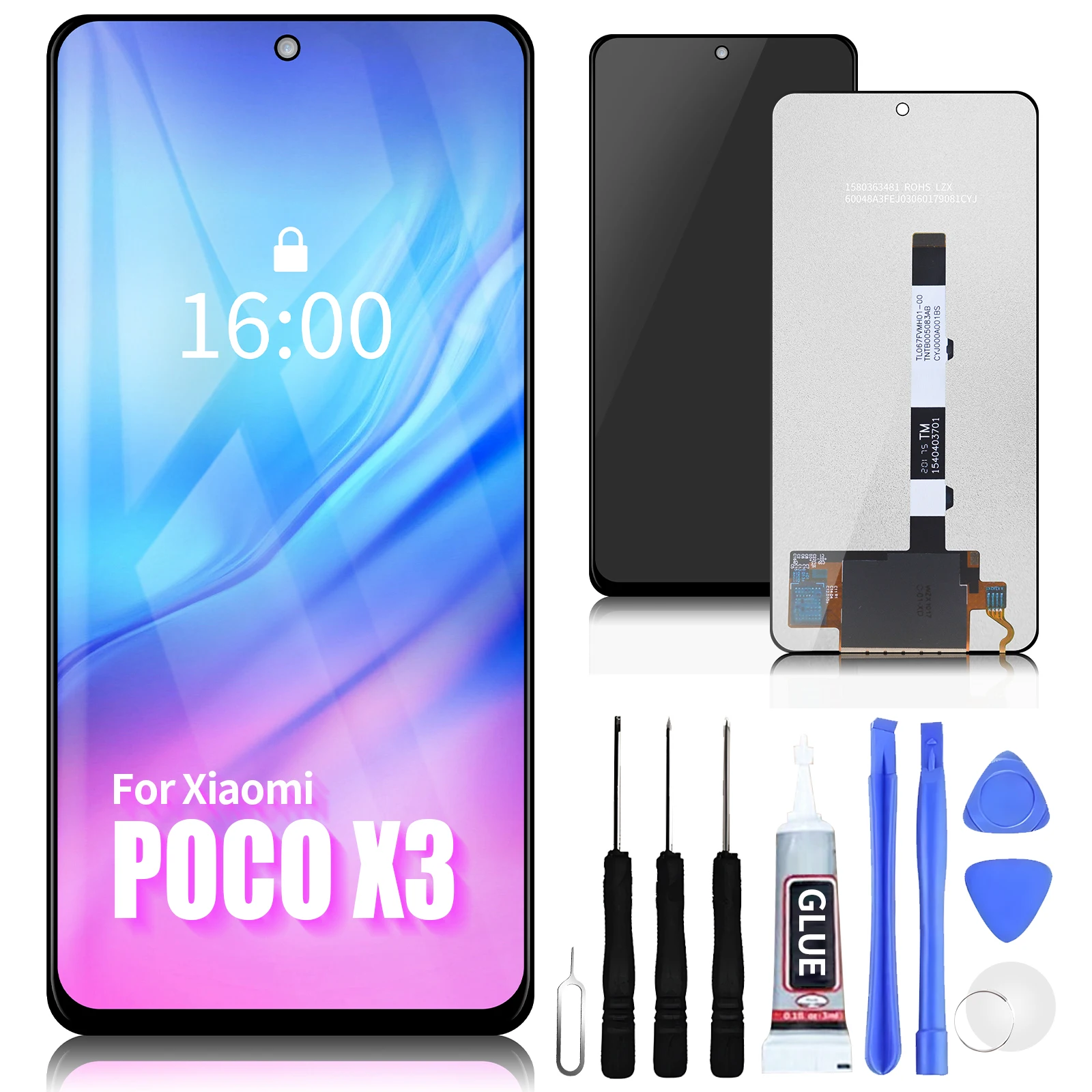 

6,67 ''100% тест для Xiaomi Poco X3 X3PRO ЖК-дисплей сенсорный экран дигитайзер в сборе для Xiaomi Poco X3 NFC ЖК-экран