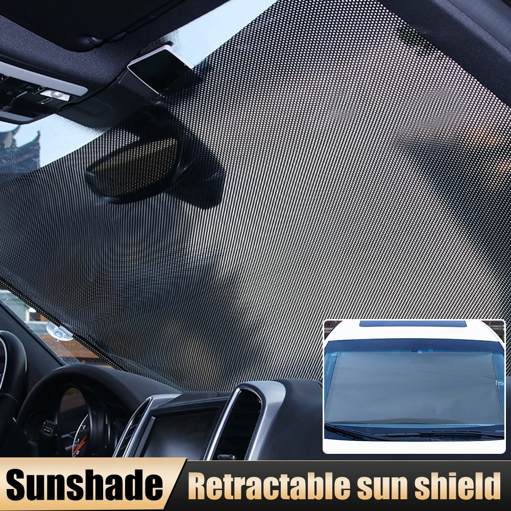 Retractable Car Front Window Sunshades PVC Auto Automatic Windows Sun Shade Anti-UV Protection Sun Visor Sun Shade
Retractable Car Front Window Sunshades PVC Auto Automatic Windows Sun Shade Anti-UV Protection Sun Visor Sun Shade