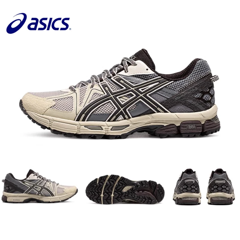 

Классические мужские кроссовки для тенниса Asics GEL Kahana 8, черные, серые, зеленые, оригинальная Подушка Aics GEL Kahana8, дышащие спортивные кроссовки