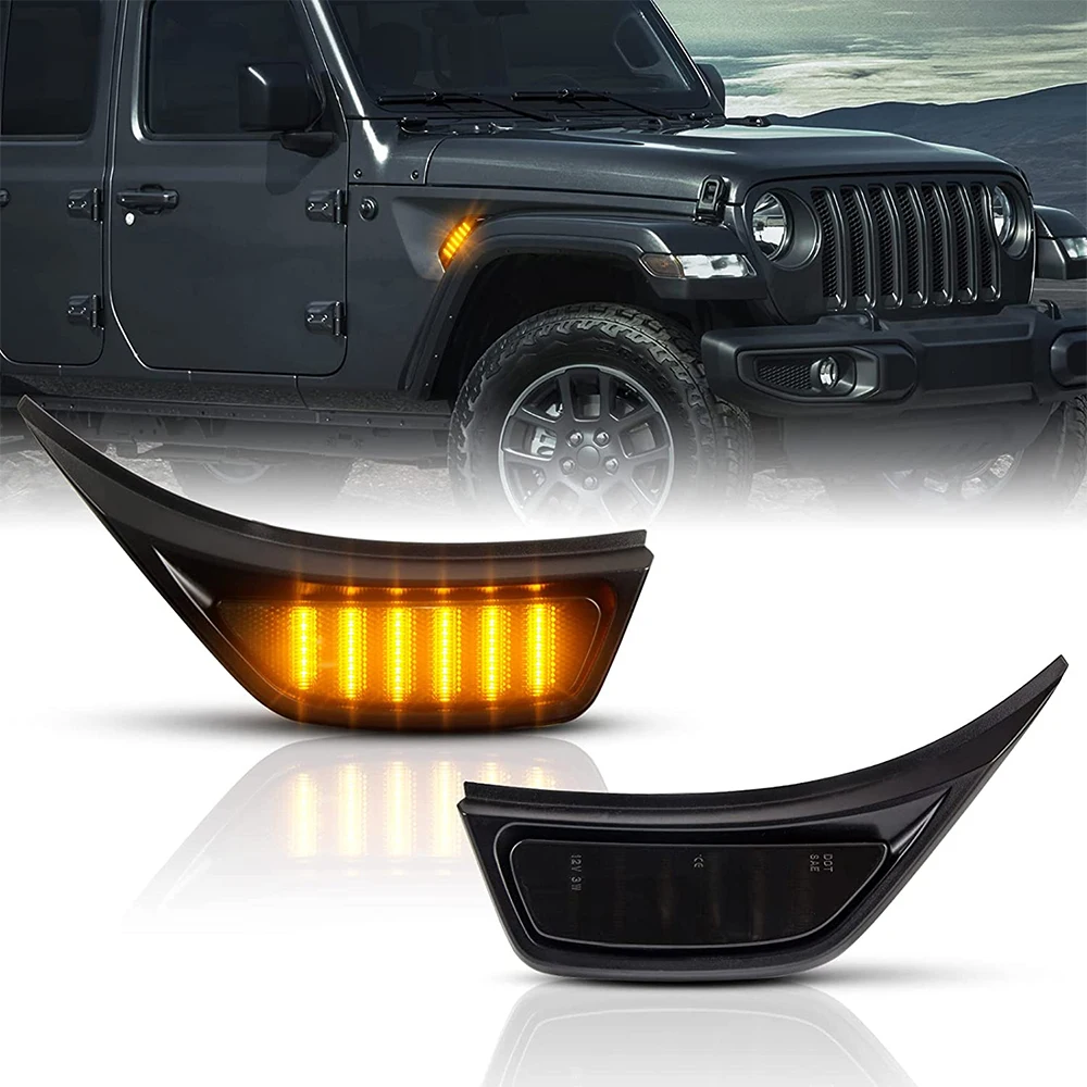Фонарь для переднего крыла, боковой габаритный фонарь для Jeep 2018-2021 Wrangler JL JLU и для грузовика Gladiator JT 2020-2021
Фонарь для переднего крыла, боковой габаритный фонарь для Jeep 2018-2021 Wrangler JL JLU и для грузовика Gladiator JT 2020-2021