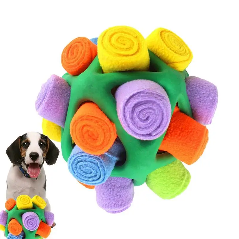 

Dog Snuffle Toys Furry Fellow Dogs Toys Unbreakable Sniffle Interactive Ball Dog Treat Dispenser Puzzle Toys for all dogs
