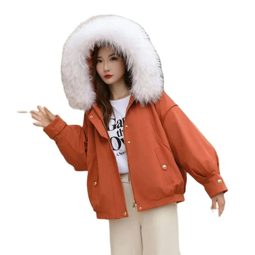 2024 New Fox Maoism Overcomes Women's Short Hooded Fashion Fur Coat Detachable Rex Rabbit Hair Lining Winter Cotton JacketWomens
2024 New Fox Maoism Overcomes Women's Short Hooded Fashion Fur Coat Detachable Rex Rabbit Hair Lining Winter Cotton JacketWomens