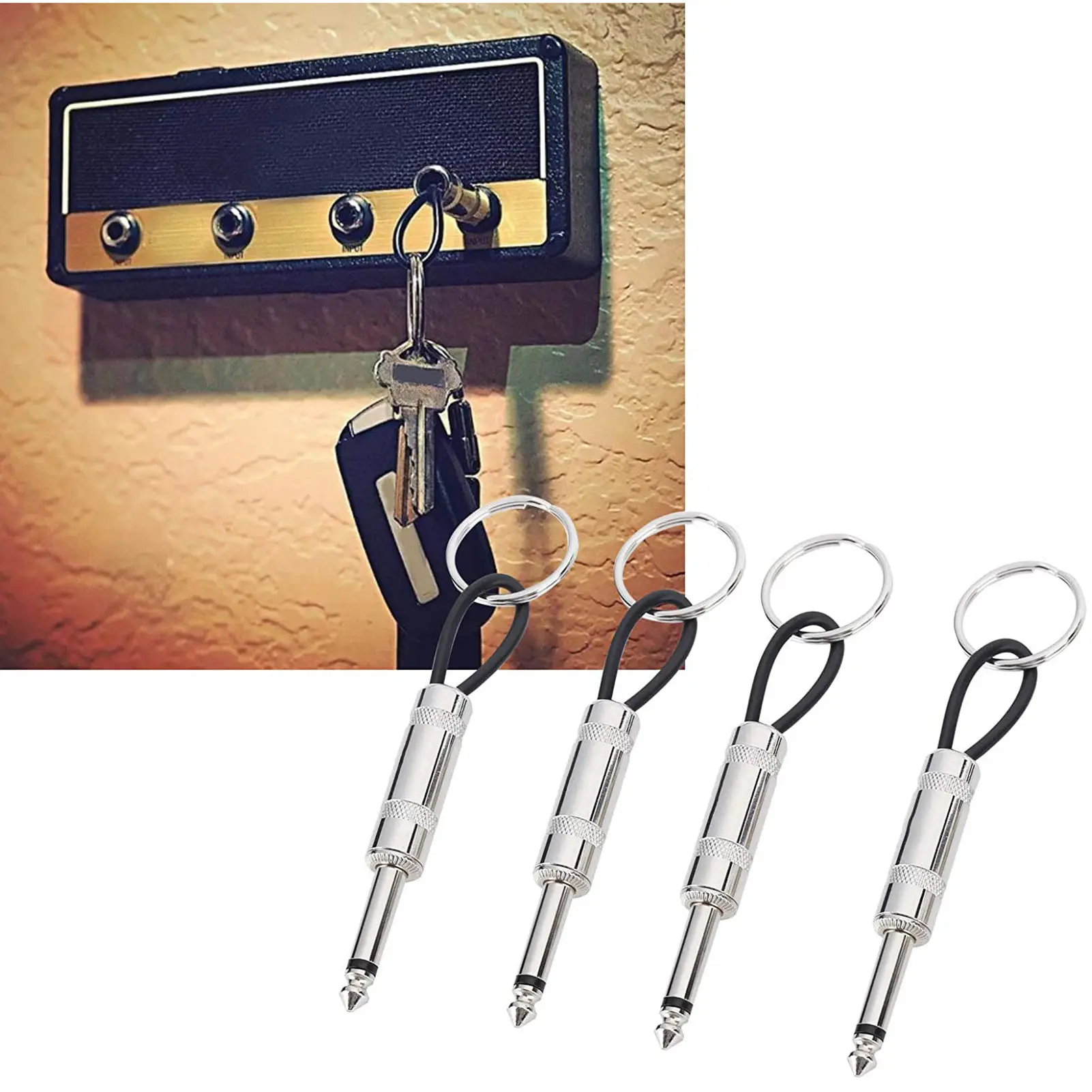4PCS Guitar Key Holder Guitar Keyring Portable Guitar Keyring Plug Guitar Keyring Audio Plug Type Keychain Guitar Plug
4PCS Guitar Key Holder Guitar Keyring Portable Guitar Keyring Plug Guitar Keyring Audio Plug Type Keychain Guitar Plug