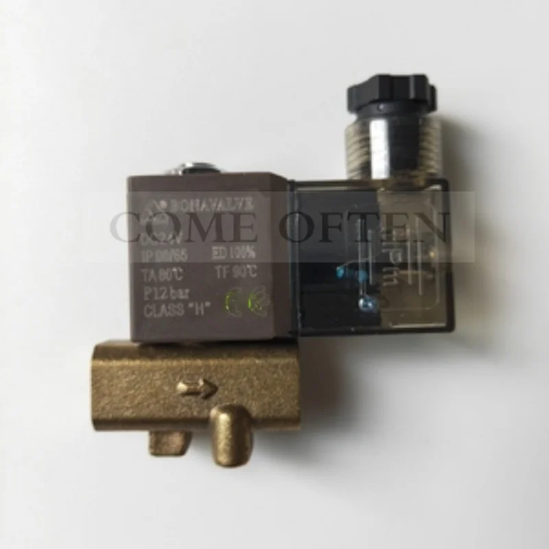 

CNC Solenoid Valve Two-Way DC24V AC220V BONAVALVE Flame Cutting Machine Solenoid Valve G1/4“