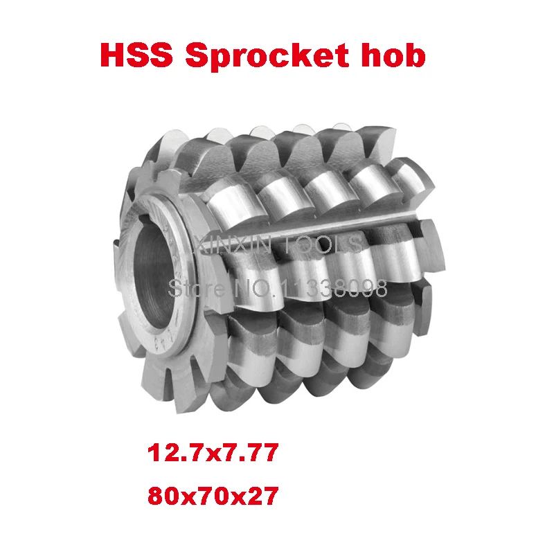 12.7x7.77 High quality HSS-M2 Sprocket hob Gear hob 80x70x27mm Inner hole 1pcs Free shipping
12.7x7.77 High quality HSS-M2 Sprocket hob Gear hob 80x70x27mm Inner hole 1pcs Free shipping