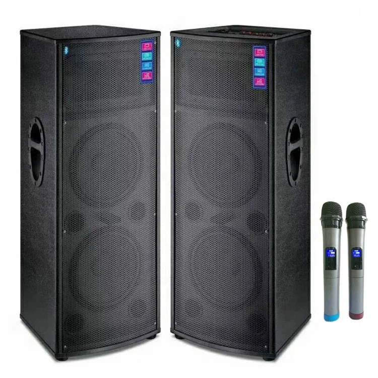 

4*15 inch Subwoofer DJ Bass Speaker Active Big Power Professional Stage Speaker pair box for Conference Room/Weddeing/Parties