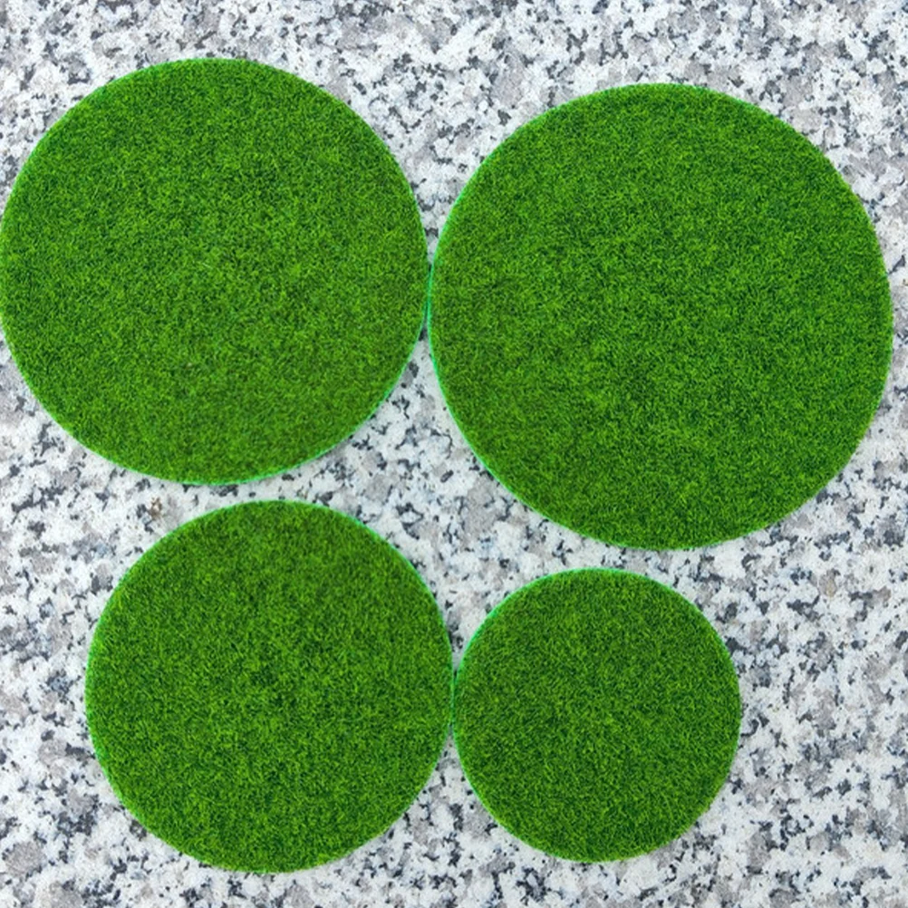 

9 Pcs Artificial Moss Micro Scene Layout Prop Lawn Turf Grass Fabric Realistic Mini Garden