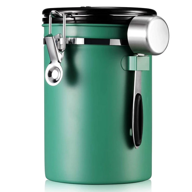 Coffee Storage Container -Stainless Steel Airtight Canisters Kitchen Storage Jar For Coffee Beans/Tea/Sugar/Cookie 1.8L
Coffee Storage Container -Stainless Steel Airtight Canisters Kitchen Storage Jar For Coffee Beans/Tea/Sugar/Cookie 1.8L