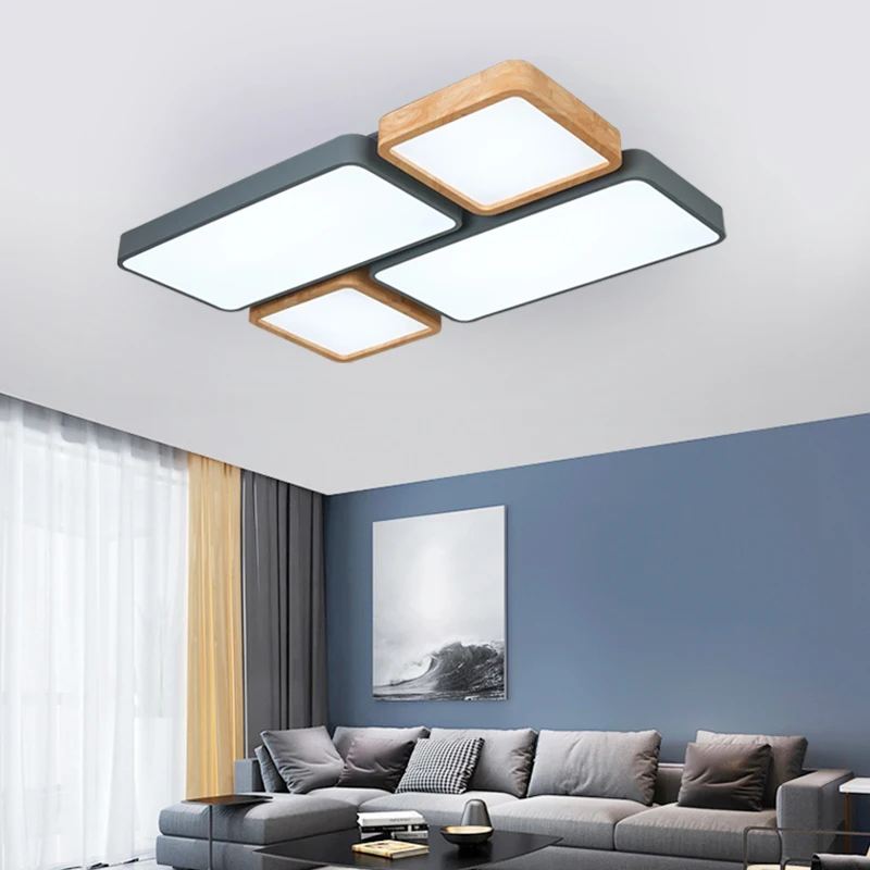 New Nordic Living Room Light Simple Modern Rectangle Recessed LED Ceiling Lights Creative Wood Macaron Bedroom Light Fixture
New Nordic Living Room Light Simple Modern Rectangle Recessed LED Ceiling Lights Creative Wood Macaron Bedroom Light Fixture
