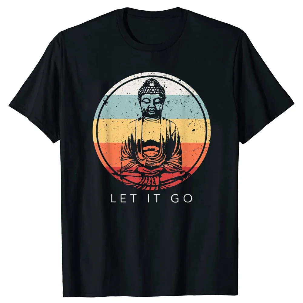 Новинка лета 2024, Мужская футболка Let Go Buddha, медитация, винтажная буддийская футболка с коротким рукавом, топы из чистого хлопка, Повседневная Уличная одежда
Новинка лета 2024, Мужская футболка Let Go Buddha, медитация, винтажная буддийская футболка с коротким рукавом, топы из чистого хлопка, Повседневная Уличная одежда