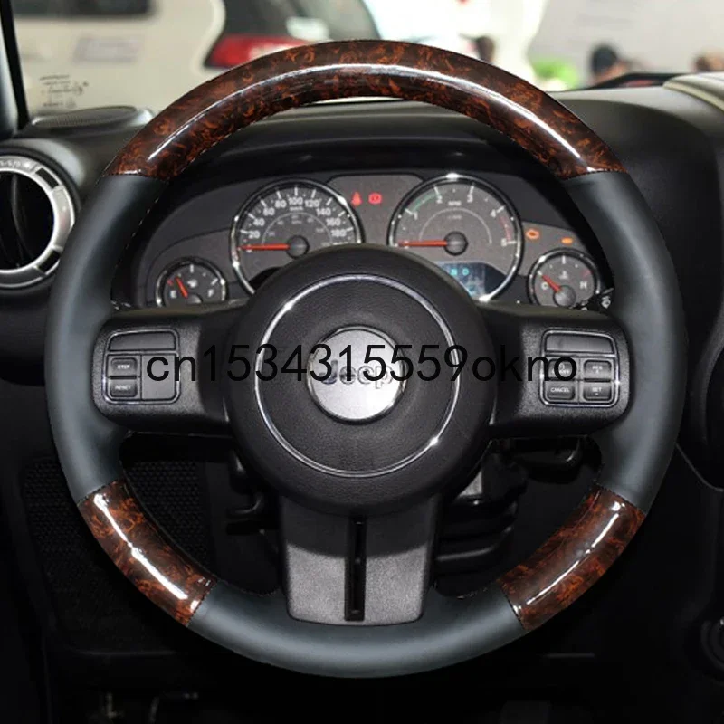 For Jeep Wrangler Renegade Compass Hand Stitched Car Steering Wheel Cover Imitation Peach Grain Leather Interior
For Jeep Wrangler Renegade Compass Hand Stitched Car Steering Wheel Cover Imitation Peach Grain Leather Interior