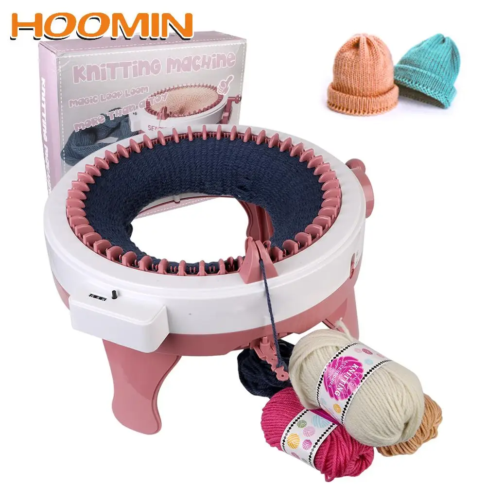 HOOMIN Sweater Hat Scarf Gloves Socks 48 Needles Smart Weaving Round Wool Knitting Machine For Adults Kids Gift
HOOMIN Sweater Hat Scarf Gloves Socks 48 Needles Smart Weaving Round Wool Knitting Machine For Adults Kids Gift