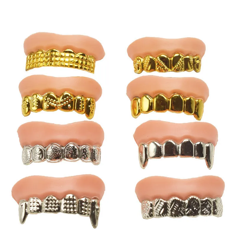 5PCS Gold And Silver Dentures Funny Gags Practical Jokes Prank Freak False Teeth Halloween/April Fool's Day Gift Wacky Toy
5PCS Gold And Silver Dentures Funny Gags Practical Jokes Prank Freak False Teeth Halloween/April Fool's Day Gift Wacky Toy