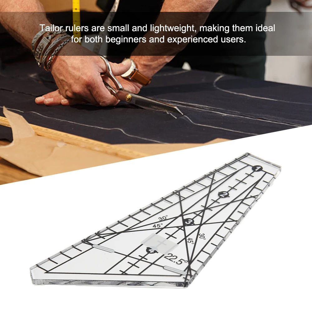 Tailor Ruler Hand Patchwork Tailors Fashion Designer Tools For Diy Sewing Tailoring Accessories Acrylic Transparent 8inch
Tailor Ruler Hand Patchwork Tailors Fashion Designer Tools For Diy Sewing Tailoring Accessories Acrylic Transparent 8inch