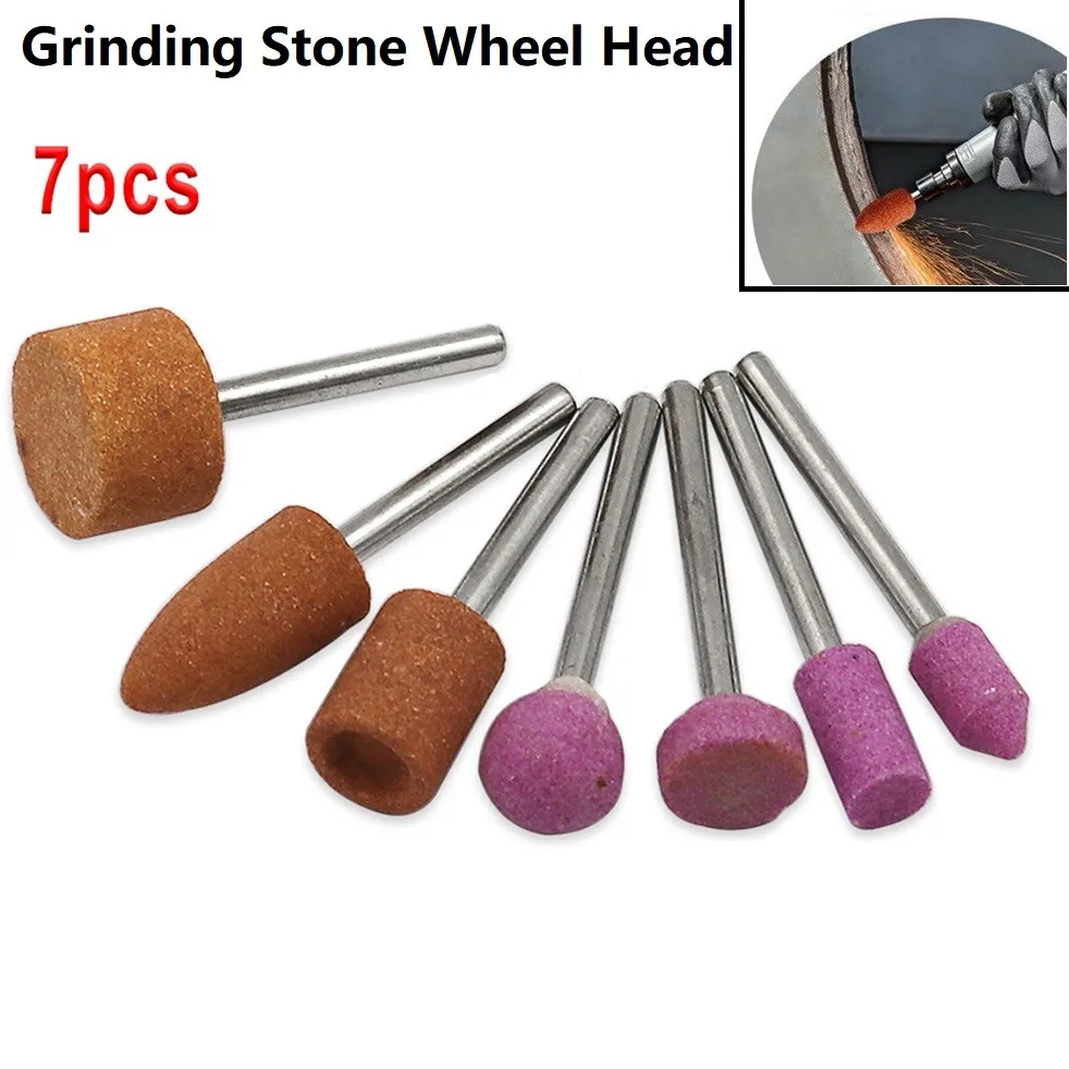 7pc/set Abrasive Mounted Stone Grinding Stone Wheel Head Grinder For Jade Wood Metal Mold Polishing Grinding Power Rotary Use
7pc/set Abrasive Mounted Stone Grinding Stone Wheel Head Grinder For Jade Wood Metal Mold Polishing Grinding Power Rotary Use