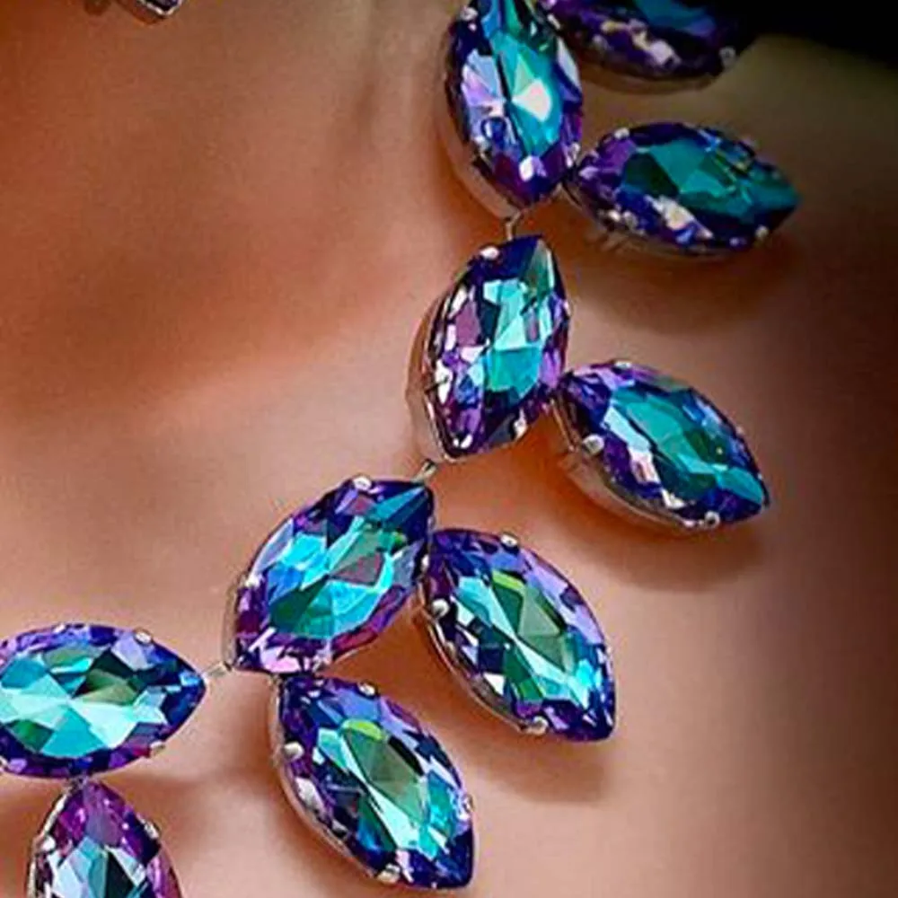 Blue Purple Bridesmaids Set Jewelry Accessories Rhinestone 3 Pieces Dubai Decorations Fashion Earring Necklace Set Gift 6 Mallzona Sfd9ce1ee09e24fa3b3ee9737b0afda24j Blue Purple Bridesmaids Set Jewelry Accessories Rhinestone 3 Pieces Dubai Decorations Fashion Earring Necklace Set Gift Mallzona