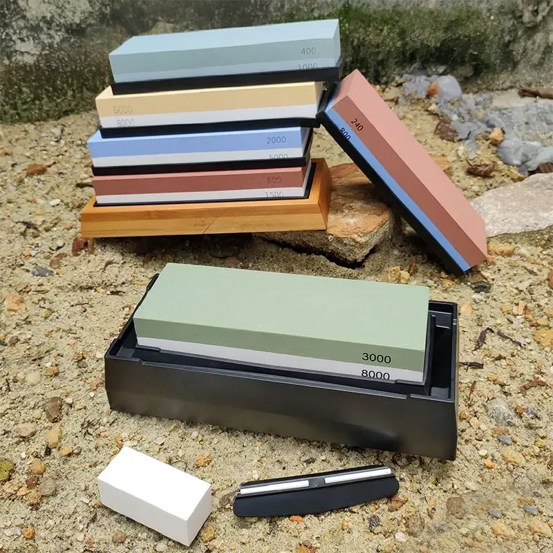 Sharpening Stone Knife Sharpener Grit240-8000# Whetstone Professional Grindstone Set Wood Base Angle guide Polishing Set
Sharpening Stone Knife Sharpener Grit240-8000# Whetstone Professional Grindstone Set Wood Base Angle guide Polishing Set