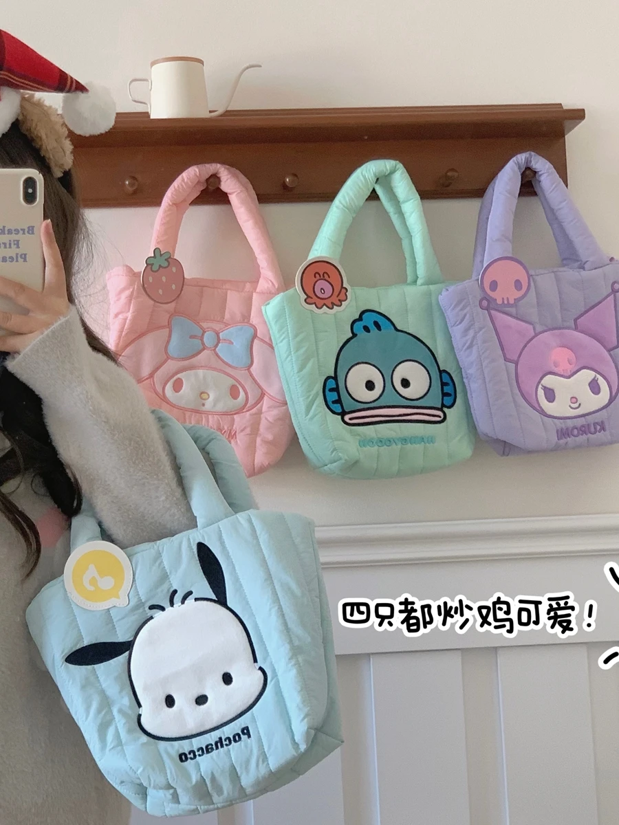 Hello Kitty Melody Cinnamoroll Kulomi Handbag Sanrio Cartoon Plush Shoulder Bag Soft Cosmetic Bag Girls Coin Purse Birthday Gift
Hello Kitty Melody Cinnamoroll Kulomi Handbag Sanrio Cartoon Plush Shoulder Bag Soft Cosmetic Bag Girls Coin Purse Birthday Gift
