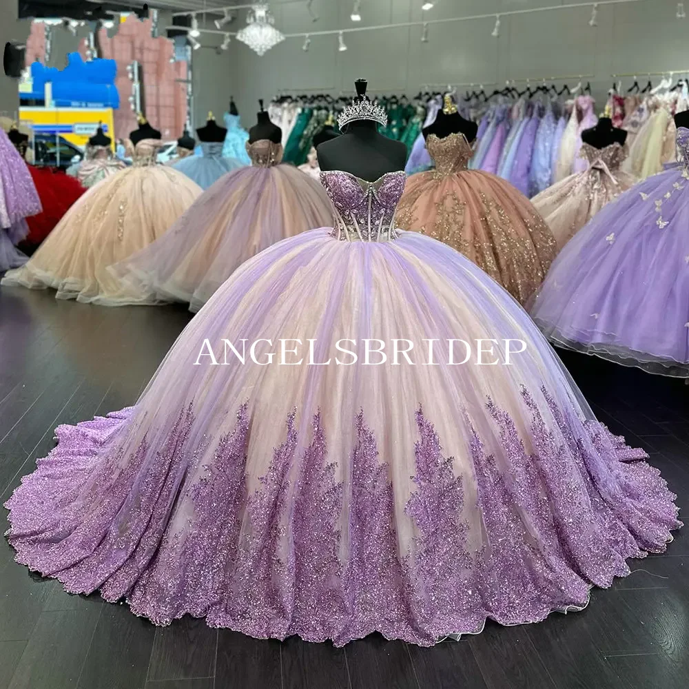 Angelsbridep блестящее Тюлевое сиреневое Бальное Платье милое 16 Quinceanera платья Иллюзия пайетки вечерние платья 15 лет
Angelsbridep блестящее Тюлевое сиреневое Бальное Платье милое 16 Quinceanera платья Иллюзия пайетки вечерние платья 15 лет