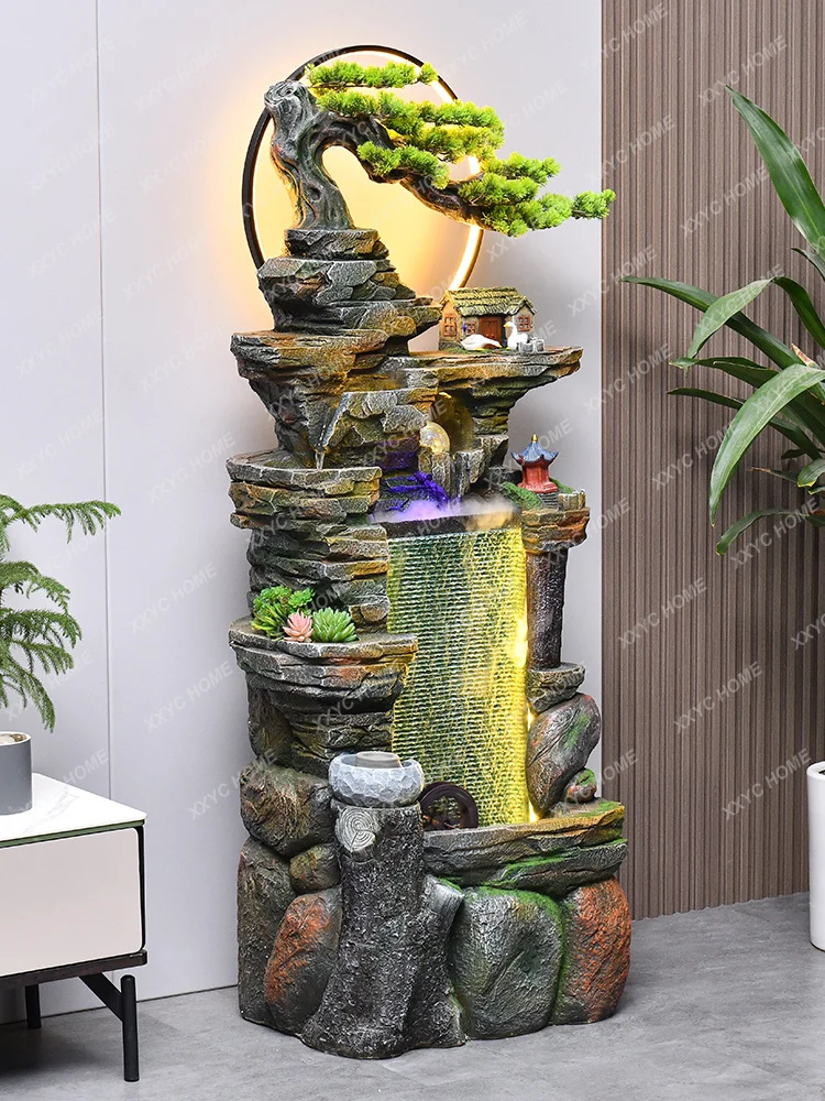 Large High Mountain Water Ornaments Rockery Fountain Water Curtain Wall Office Floor Circulating Water Landscape
Large High Mountain Water Ornaments Rockery Fountain Water Curtain Wall Office Floor Circulating Water Landscape
