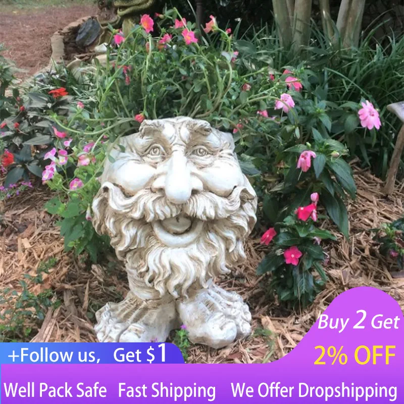 The Face Statue Planter Funny Muggle Face Resin Cute Sculpture Face Figurine Plant Pot for Graden Decor Flower Pot
The Face Statue Planter Funny Muggle Face Resin Cute Sculpture Face Figurine Plant Pot for Graden Decor Flower Pot