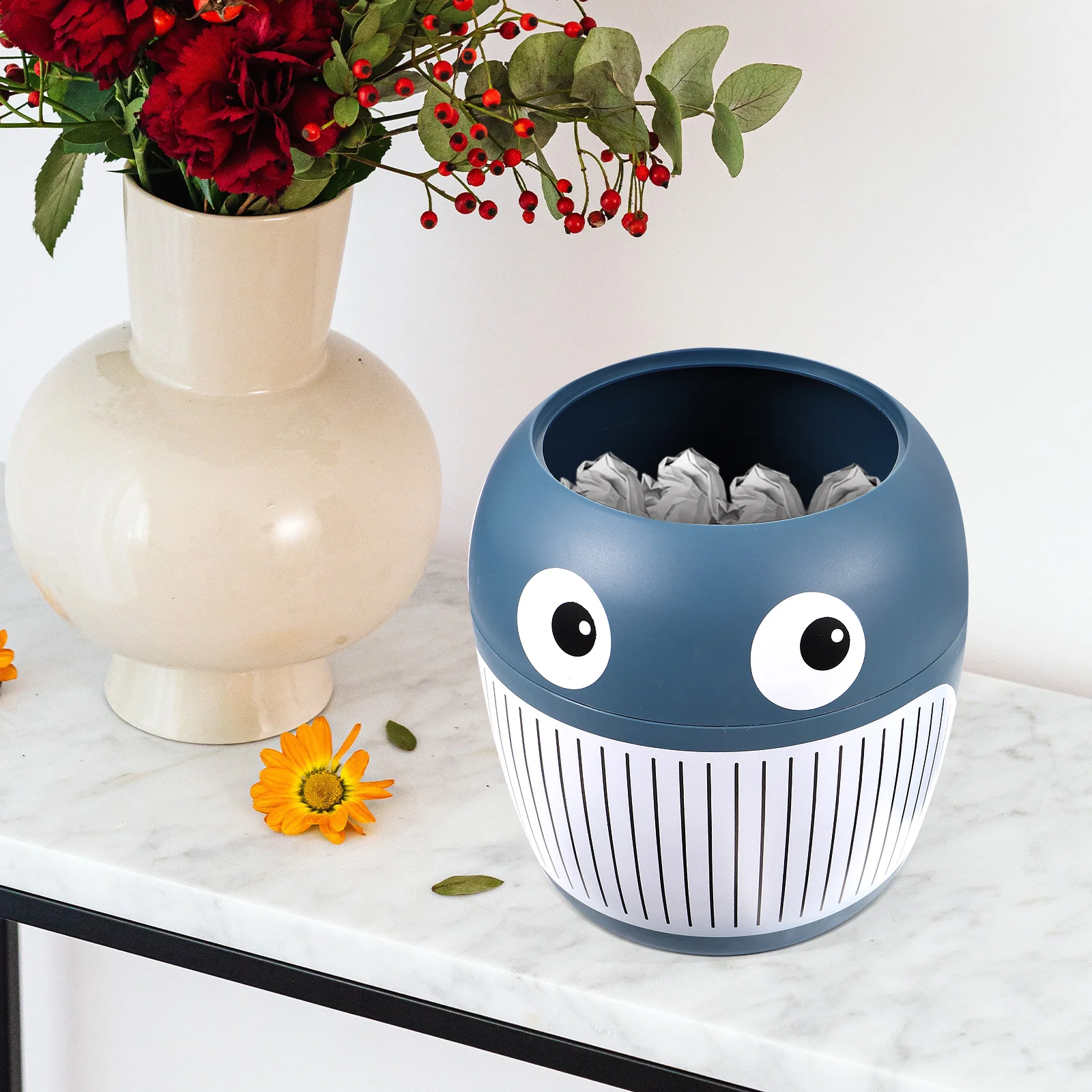 Portable Trash Can Whale Shape Garbage Can Adorable Plastic Waste Basket With Cover
Portable Trash Can Whale Shape Garbage Can Adorable Plastic Waste Basket With Cover
