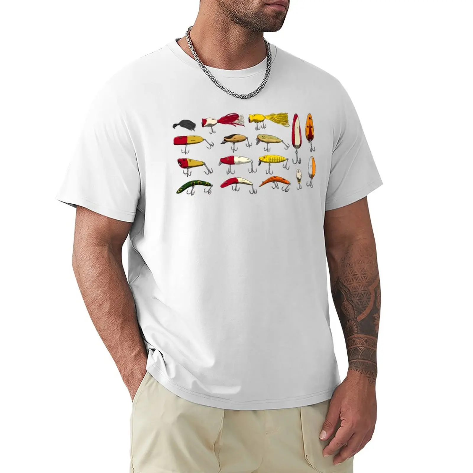 Antique Fishing Tackle and Lures T-Shirt Short sleeve tee quick-drying mens t shirts casual stylish
Antique Fishing Tackle and Lures T-Shirt Short sleeve tee quick-drying mens t shirts casual stylish