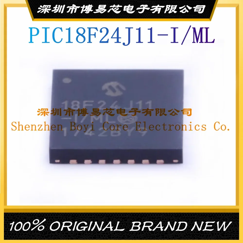 

PIC18F24J11-I/ML Package QFN-28 New Original Genuine Microcontroller IC Chip (MCU/MPU/SOC)