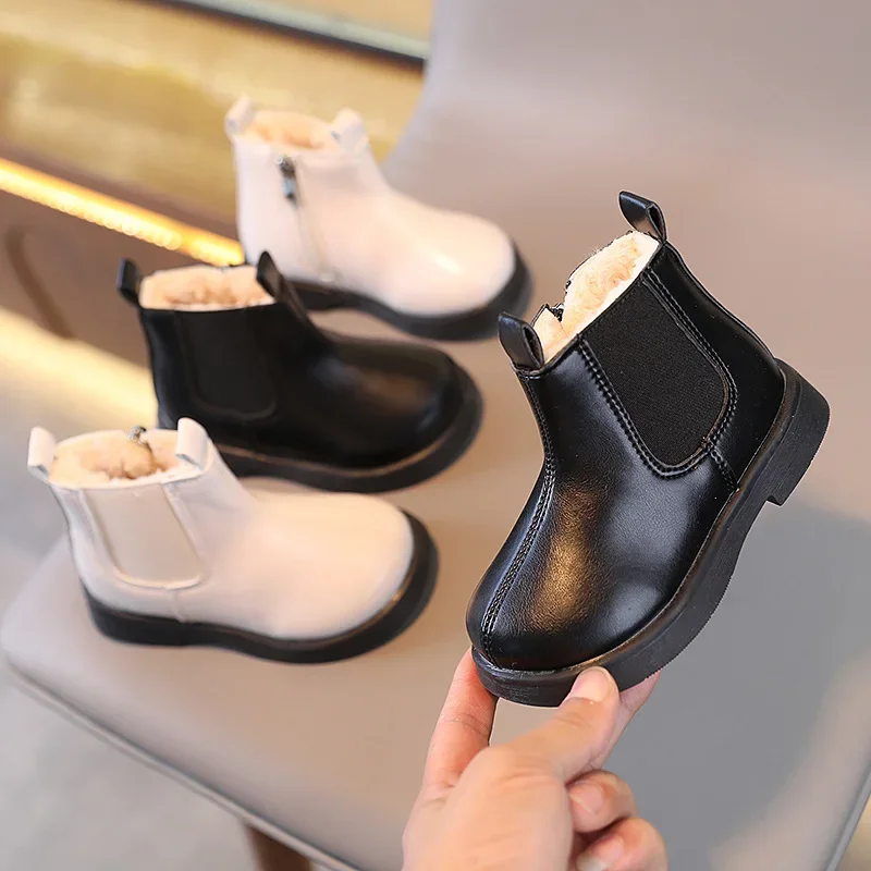 Children Fashion Boots Autumn Winter Warm Plush Boots Infant Kids Casual Cotton Shoes Girls Boys Retro PU Leather Non-slip Boots
Children Fashion Boots Autumn Winter Warm Plush Boots Infant Kids Casual Cotton Shoes Girls Boys Retro PU Leather Non-slip Boots