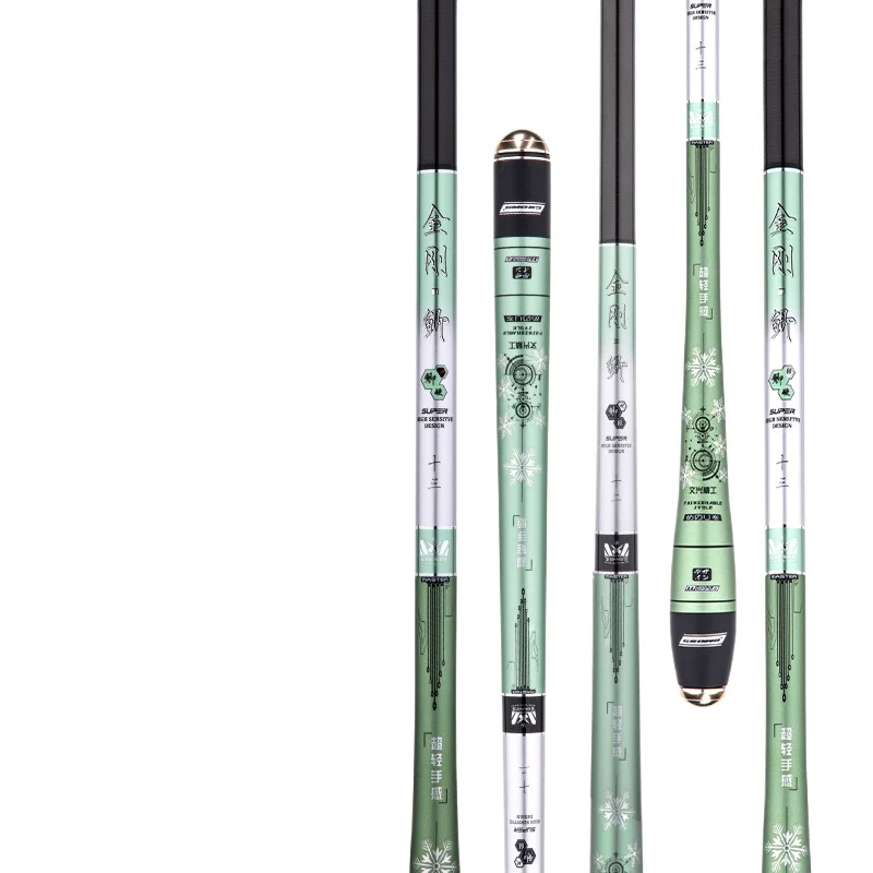 

37/28/19 Tune High Carbon Telescopic Taiwan Fishing Rod Ultralight Carp Fishing Pole Feeder Hand Rod Pesca 3.6m-5.4m