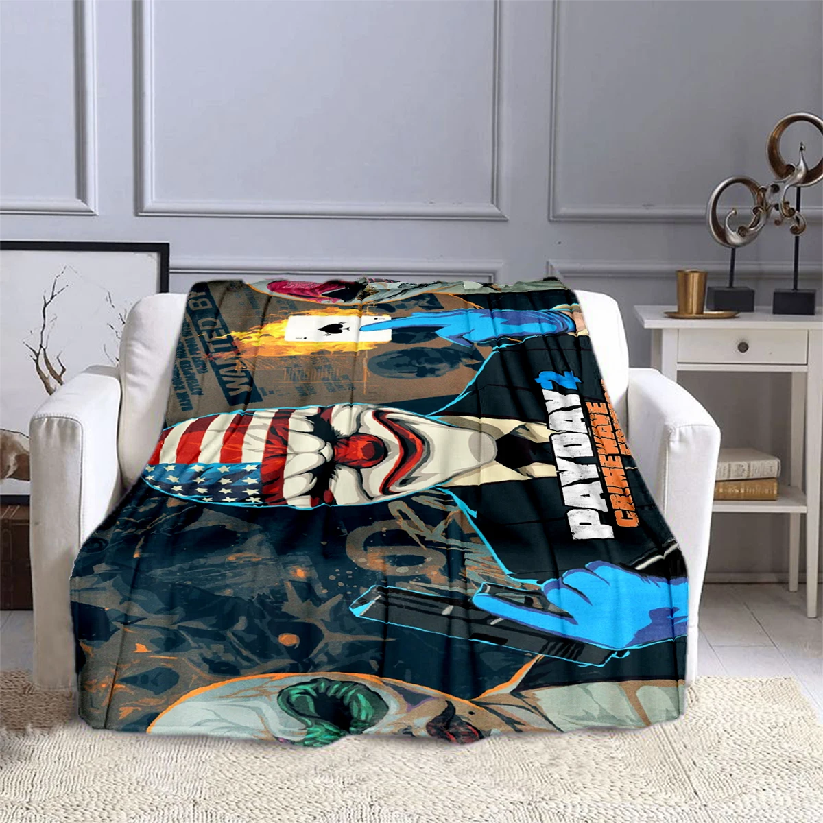 3D Shooting Game Payday Blanket Children's Blanket High Quality Flannel Blanket Soft and Comfortable Home Travel Blanket
3D Shooting Game Payday Blanket Children's Blanket High Quality Flannel Blanket Soft and Comfortable Home Travel Blanket