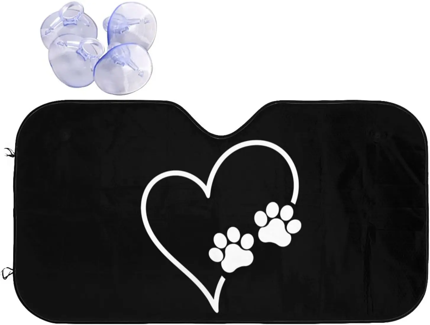 Paws Dog Cat Heart Car Windshield Sun Shade Auto Sunshade for Car Truck SUV-Blocks Rays Sun Visor Protector Keeps Vehicle Cool
Paws Dog Cat Heart Car Windshield Sun Shade Auto Sunshade for Car Truck SUV-Blocks Rays Sun Visor Protector Keeps Vehicle Cool