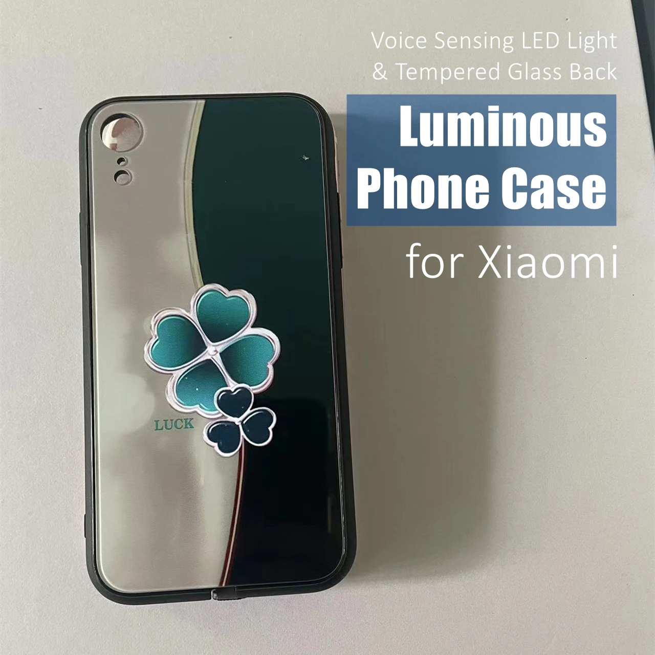 Colorful Clover LED Light Glow Luminous Tempered Glass Back Phone Case for Xiaomi 11 12 13 Mix 2 3 4 Redmi K60 Pro Lite Ultra
Colorful Clover LED Light Glow Luminous Tempered Glass Back Phone Case for Xiaomi 11 12 13 Mix 2 3 4 Redmi K60 Pro Lite Ultra