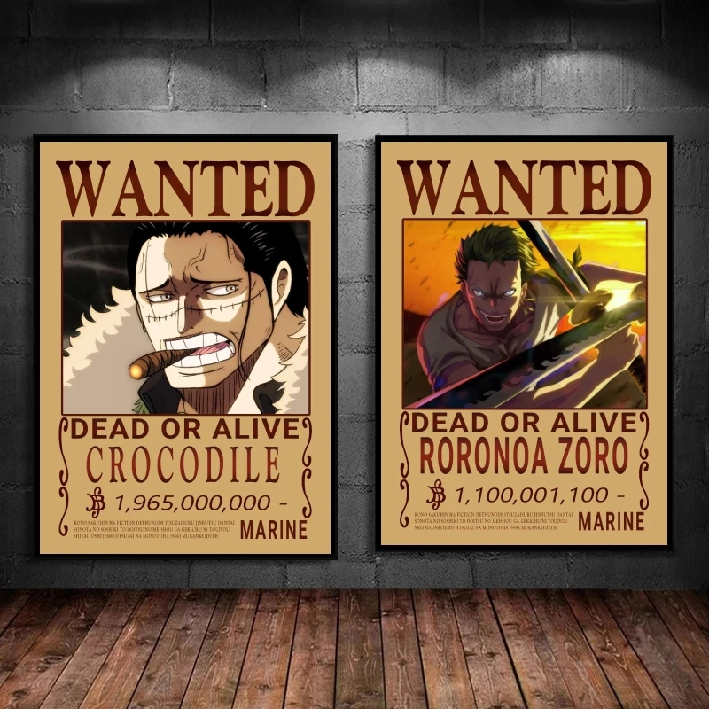 Anime Character Pictures One Piece Crocodile Wanted Modular Painting Poster Home Gifts Living Room Children's Bedroom Decor
Anime Character Pictures One Piece Crocodile Wanted Modular Painting Poster Home Gifts Living Room Children's Bedroom Decor