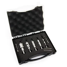 Carbide Hole Cutter Set 9PCS with Arbors Replacement Drill Bits and Hex Key, Metal, Wood, PVC Board and Plastic Plate Used for
Carbide Hole Cutter Set 9PCS with Arbors Replacement Drill Bits and Hex Key, Metal, Wood, PVC Board and Plastic Plate Used for
