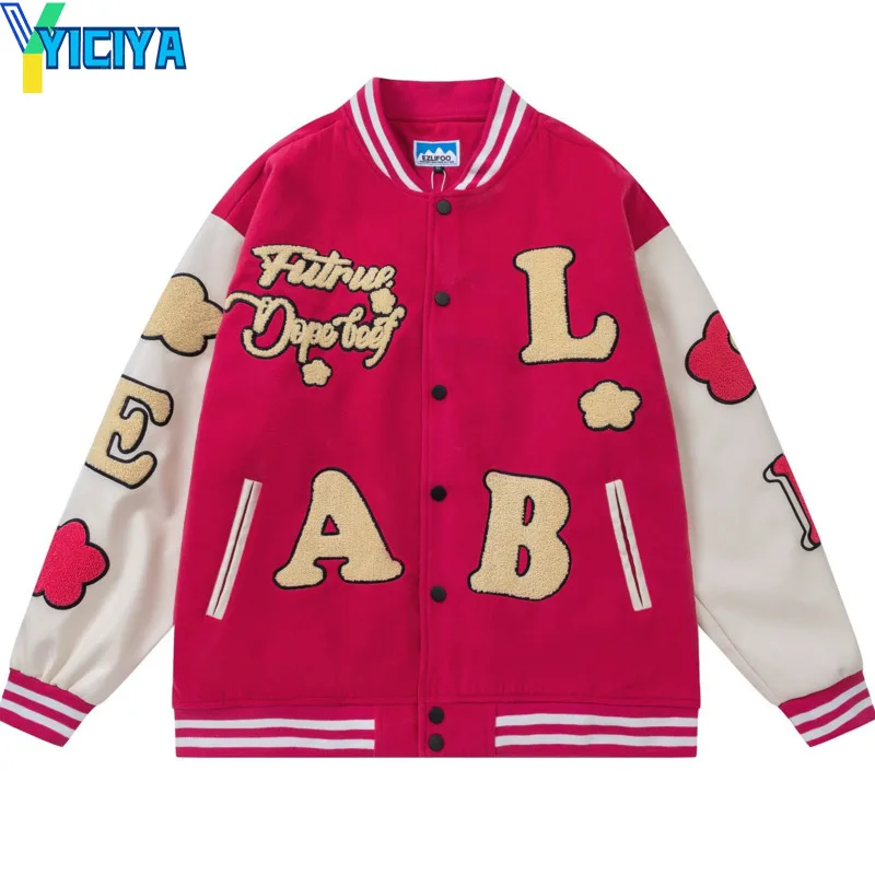 YICIYA rose red embroidery baseball Jacket Bomber Woman Varsity Long Sleeves Bombers Vintage Jackets new Coats fashion streewear
YICIYA rose red embroidery baseball Jacket Bomber Woman Varsity Long Sleeves Bombers Vintage Jackets new Coats fashion streewear
