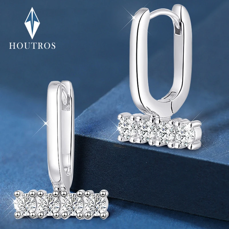0.8CT Full Moissanite Hoop Earrings For Women S925 Sterling Silver Diamond Earring Wedding Party Fine Jewelry with GRA Houtros
0.8CT Full Moissanite Hoop Earrings For Women S925 Sterling Silver Diamond Earring Wedding Party Fine Jewelry with GRA Houtros