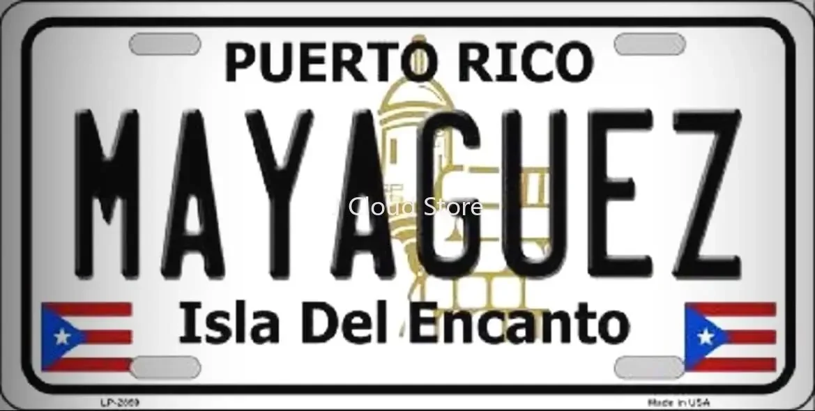 Mayaguez Puerto RICO Novelty State Background Metal License Plate for Home/Man Cave Decor by PrettyMerchant 1
Mayaguez Puerto RICO Novelty State Background Metal License Plate for Home/Man Cave Decor by PrettyMerchant 1