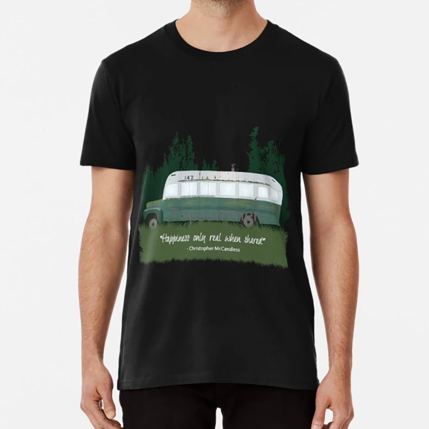 Into The Wild - Bus 142 T Shirt Into The Wild Christopher Mccandless Alexander Supertramp Magic Bus Bus 142 
Into The Wild - Bus 142 T Shirt Into The Wild Christopher Mccandless Alexander Supertramp Magic Bus Bus 142