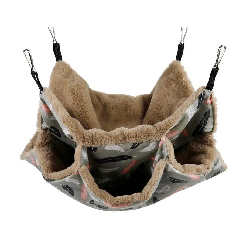 Pet Hammock 3Layer Plush Soft Winter Warm Hanging Nest Sleeping Bed Small Pets Hamster Squirrel Chinchilla House Pet Cage
Pet Hammock 3Layer Plush Soft Winter Warm Hanging Nest Sleeping Bed Small Pets Hamster Squirrel Chinchilla House Pet Cage