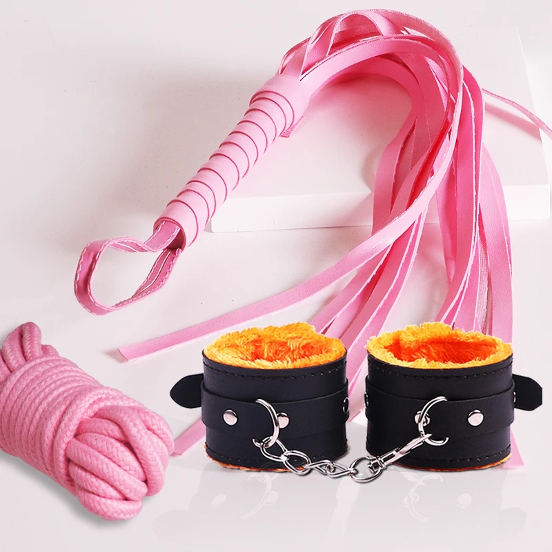 

Sex Toys For Couples Handcuffs Whip Bdsm Bondage Rope Adult Game Slave Femdom Role Play Tying Equipment Fetish Exotic Accessorie