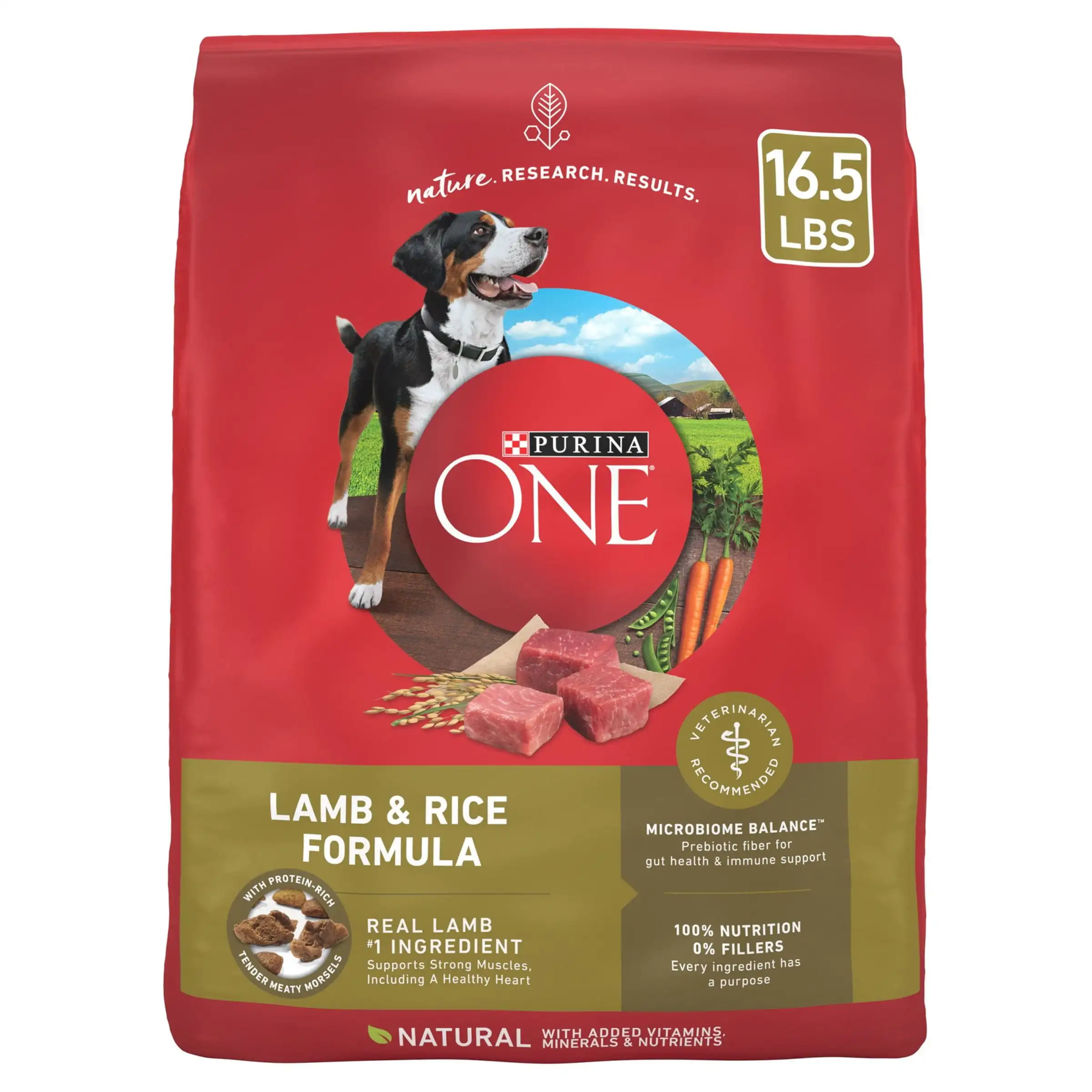 Purina One Dry Dog Food High Protein Microbiome Balance, Real Lamb & Rice, 16.5 lb Bag
Purina One Dry Dog Food High Protein Microbiome Balance, Real Lamb & Rice, 16.5 lb Bag