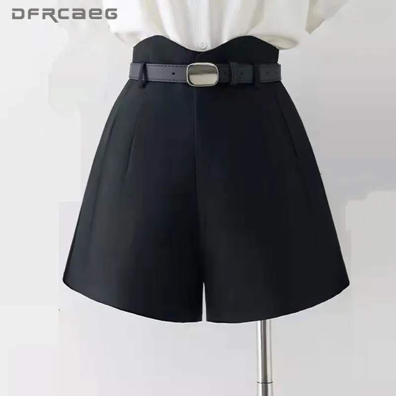 High Waist Summer Wide Leg Womens Shorts With Belt 2022 Casual Formal OL Office Loose Suits Short Pants Lady
High Waist Summer Wide Leg Womens Shorts With Belt 2022 Casual Formal OL Office Loose Suits Short Pants Lady