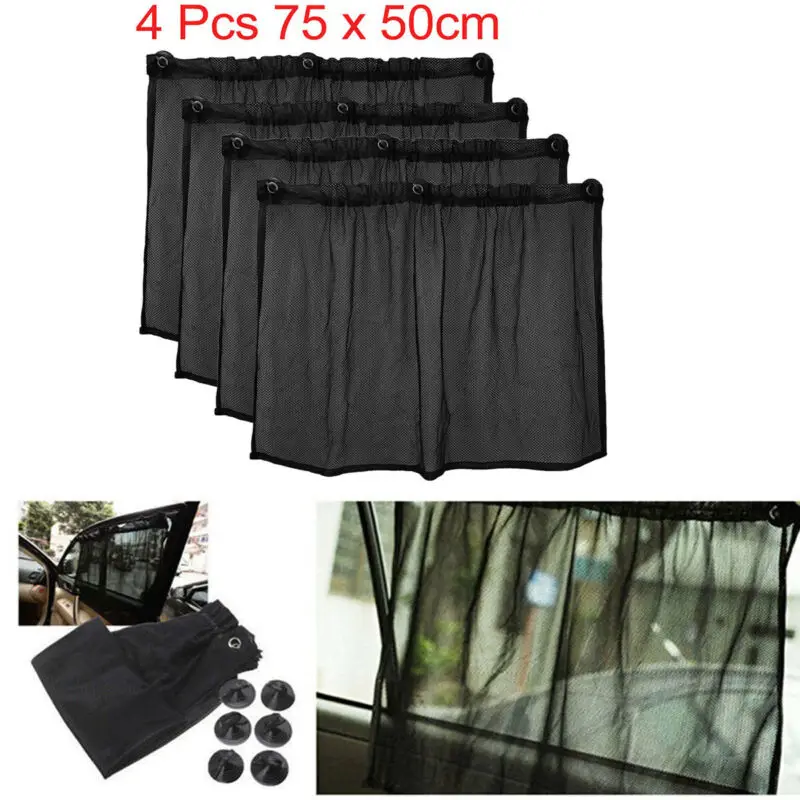 70x50cm Car curtain Accessories Black Cover Side Window Suction Cup Summer Sun Shade 4pcss Folded Protector Durable
70x50cm Car curtain Accessories Black Cover Side Window Suction Cup Summer Sun Shade 4pcss Folded Protector Durable