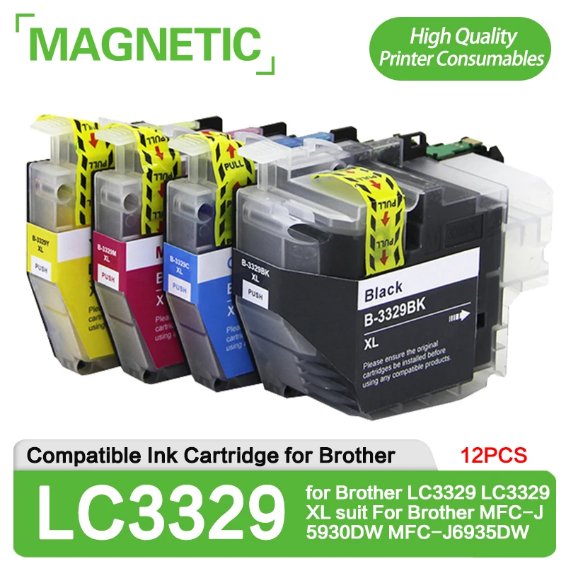 Новый женский LC3329XL lc 3329 3329XL совместимый картридж с чернилами для Brother LC3329 LC3329XL подходит для женской одежды
Новый женский LC3329XL lc 3329 3329XL совместимый картридж с чернилами для Brother LC3329 LC3329XL подходит для женской одежды