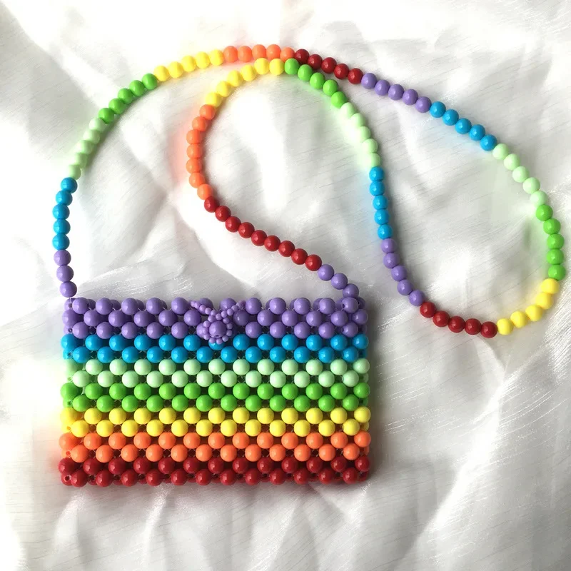 Summer Fashion INS Rainbow Beaded Versatile Mobile Shoulder Bag Handwoven Colorful Crossbody Bags for Woman 2024 New Women's Bag
Summer Fashion INS Rainbow Beaded Versatile Mobile Shoulder Bag Handwoven Colorful Crossbody Bags for Woman 2024 New Women's Bag