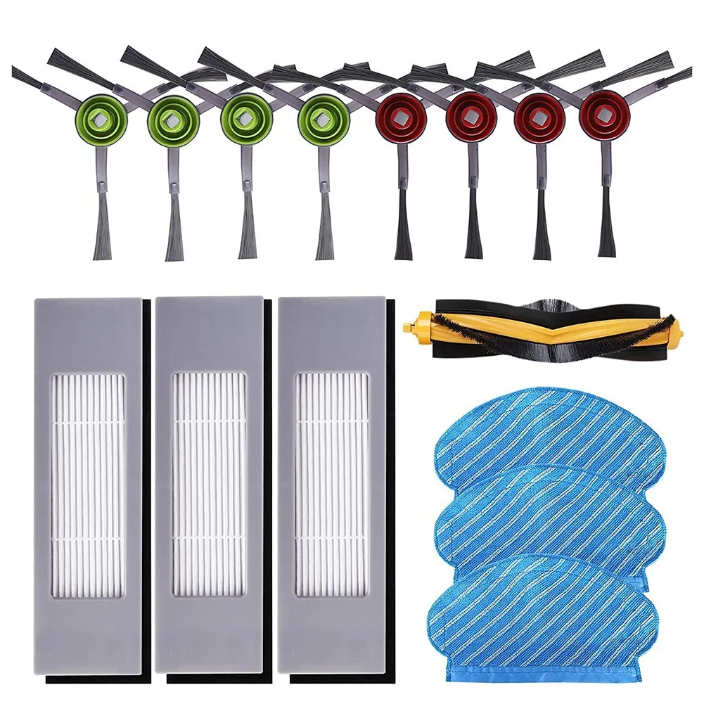 

Replacement Parts Compatible for Ecovacs Deebot OZMO 920, 950 Vacuum Cleaner, Mop Cloth Side Brushes Hepa Filters